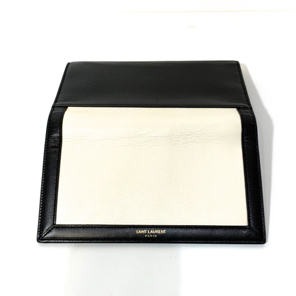 SAINT LAURENT PARIS NWT Black & Bone Large Wallet - Picture 8 of 8